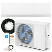Giantex 18000 BTU Mini Split AC, Air Conditioner w/ 1.5 Ton Heat Pump, Cools up to 1250 sq. Ft