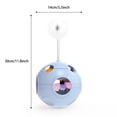 thumbnail image 2 of Football Shape Rotating Bubble Cube Pet Toy – Stress Relieving Puzzle Toy for Cats and Small Dogs，Blue, 2 of 6