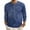 001_Dark Blue, variant on JGNGSHN Mens Henley Tops Long Sleeve Button Shirts Casual Waffle Basic Lightweight Gradient Pullover