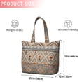 thumbnail image 4 of Orange Geometric Diamond Cross Pattern Travel Tote Bags for Women Carry On,Large Weekender Bags for Women Travel,Multi Functional Duffle Bag for Work,Shopping,Sports, 4 of 5