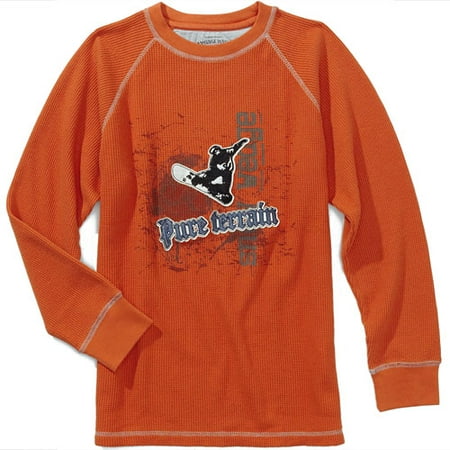 Faded Glory - Boys' Pure Terrain Graphic Thermal Shirt
