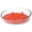 Orange, variant on Pet Life ® 'Cirlicue' Mountain Shaped Modern Slow Feeding Pet Bowl