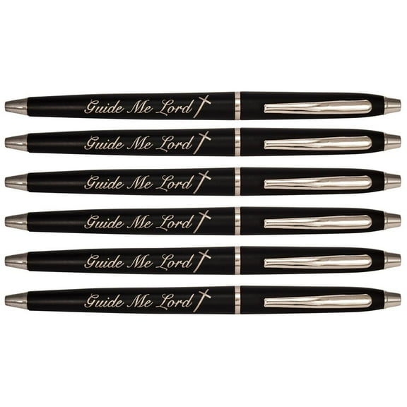 Executive Pens with "Guide Me Lord" with Cross Pkg of 6