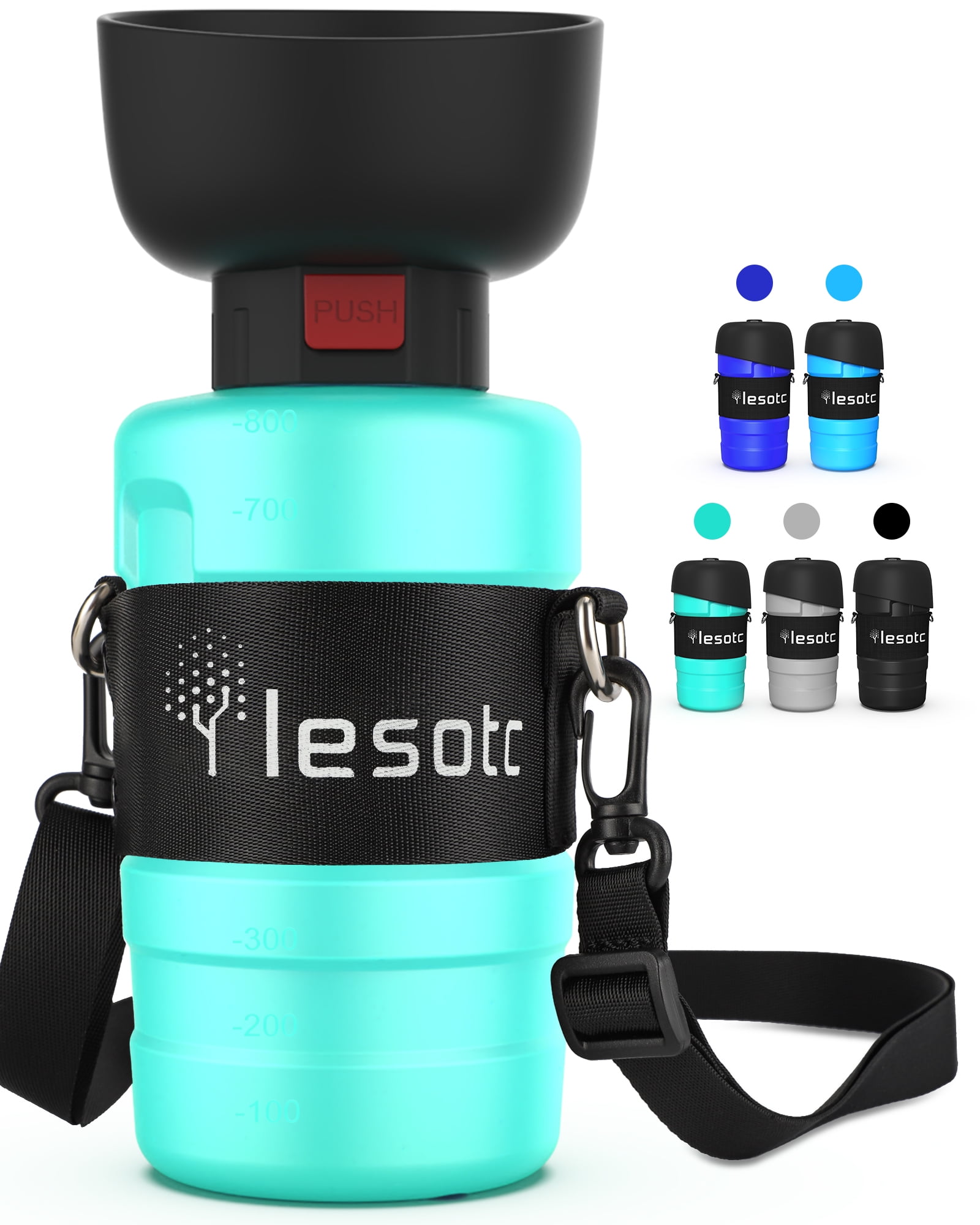lesotc 2022 Upgraded Pet Water Bottle for Dogs,Dog Water Bottle Foldable,Leak Proof Dog Travel