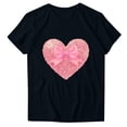 thumbnail image 1 of Tops Cortos para Mujeres Cuello en V Suelto Moda Casual Manga Corta Superior, Halagadora Silueta para el Uso Diario Y Casual, 1 of 1
