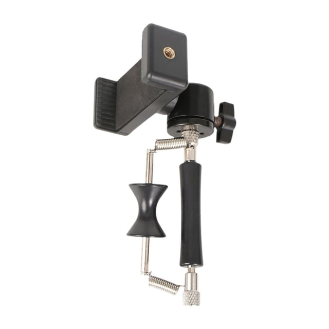 Capotraste para Guitarra con Soporte de Teléfono Herramienta de Afinación para Bajo Clip Ajustable de Tono Accesorio Musical de Hierro Adecuado para