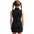 thumbnail image 5 of Kiijoy Girls Sleeveless Tennis Golf Dress Solid Stand-Up Collar A Line Dress, Sizes 4-15, 5 of 5