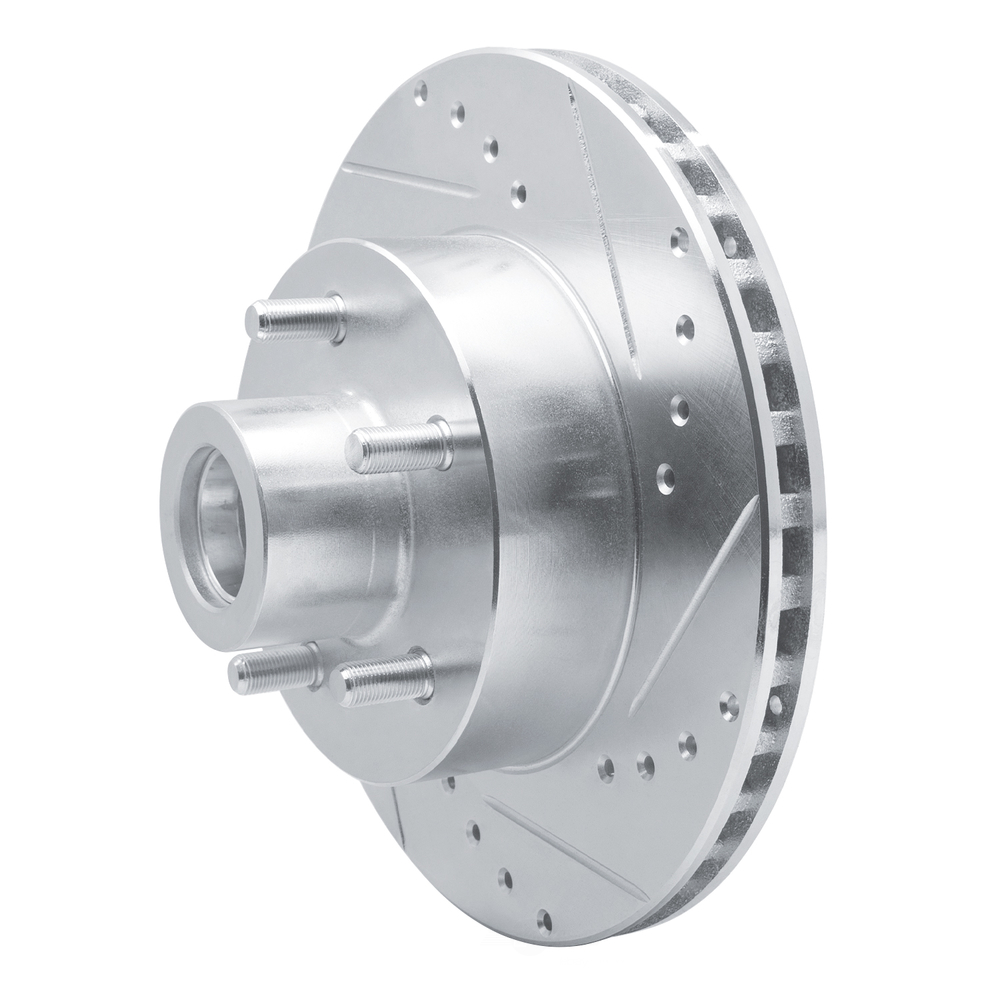 Dynamic Friction Company 631-40064R DFC Brake Rotor - Drilled And Slotted - Silver