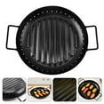 thumbnail image 3 of HLONK Grill Pan Barbecue Plate Korean Bbq Tray Griddle Stove Stick Stovetop Grilling Non  Handles Meat Gas Bakeware Surface, 3 of 7