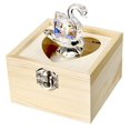 thumbnail image 6 of Carlucci Italian Crystal AB Swarovski Elements Stunning Swan Figurine 2.5", 6 of 7