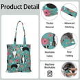 thumbnail image 5 of Cute Dog Canvas Tote Bag – Cartoon Puppy & Paw Print Design, Reusable Cotton Shopping Bag with Artistic Watercolor Dog Illustration for Dog Lovers, Pet Owners, and Animal Fans, 5 of 7