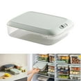 thumbnail image 3 of de almacenamiento para refrigerador Produce Saver organizadores de refrigerador apibles con bandeja de drenaje extraíble B perfecl  Contenedores de almacenamiento de nevera, 3 of 8