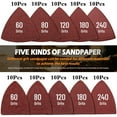 thumbnail image 5 of 104Pcs Oscillating Tool Detail Sanding Pads, 100Pcs Sandpaper, 5 of 6