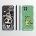 thumbnail image 2 of For Realme 8 4G 5G Case 8 Pro Liquid Soft Silicone Case For oppo Realme 8i RMX3151 Panda Back Cover For Realme 8Pro Phone Bumper PurpleA10 For Realme 8i, 2 of 5