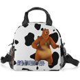 thumbnail image 1 of Grizzy Bear The Lemmings Portable Lunch Bag Thermal Cooler Shoulder Bento Bag Insulated Lunch Box for School Picnic Office, 1 of 8