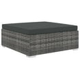 thumbnail image 3 of vidaXL 8 Piece Garden Lounge Set with Cushions Poly Rattan Grey, 3 of 5