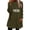 Army Green, variant on Plain Pullover Round Neck Fuzzy Fleece Long Sleeve Tops Womens Thick Thermal Sweater Warm Plush Sweatshirt with Pockets,Black,L