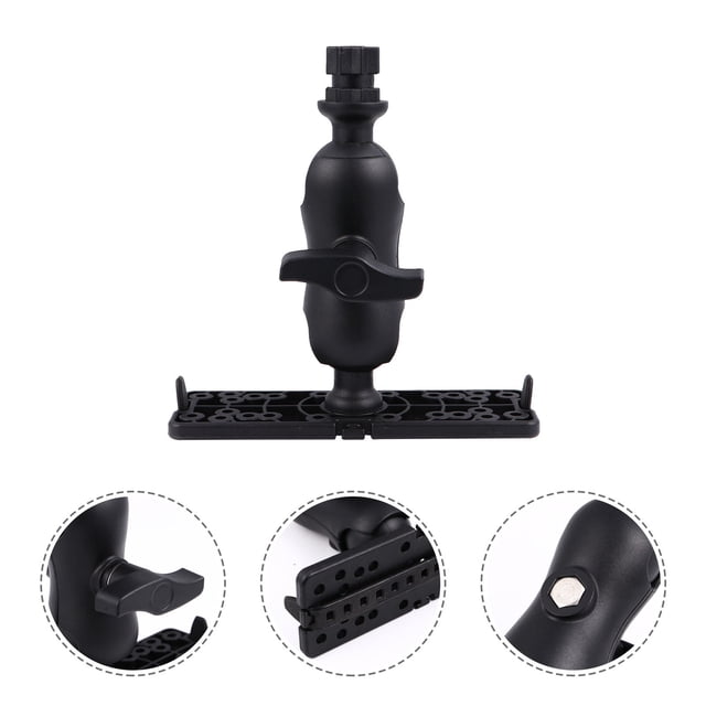 HORIALENCE 1Pc Kayak Multifunctional Platform Black Fish Finder Rack with Easy Install and Universal Fit