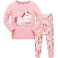 thumbnail image 3 of Pijamas de animales Grils para bebés, ropa de dormir de manga corta, 100% algodón, para niños de 3 a 8 años, 3 of 4