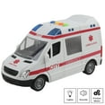 thumbnail image 4 of Vokodo Ambulance Rescue Truck Friction Powered With Lights And Sounds Push And Go Car Kids Medical Transport Emergency Vehicle Durable Toy Pretend Play Van Great Gift For Children Boys Girls Toddlers, 4 of 7