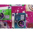 thumbnail image 5 of oneOone Cotton Poplin Fuschia Pink Fabric Camera Pattern Sewing Material Print Fabric By The Yard 42 Inch Wide, 5 of 5