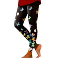 thumbnail image 2 of Womens Yoga Pants High Waist All Over Butterfly Printed Yoga Pants Smooth Elastic Peach Hip Lift Training Trousers Women's Leggings, 2 of 5