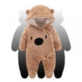 thumbnail image 4 of URMAGIC Baby Newborn Snowsuit Onesie Winter Coat Romper for Infant Girls Boys 0-12 Months, 4 of 10