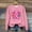 Pink#10, variant on GaThRRgYP Everyday Essential Round Neck Long Sleeve Tee Women,Women's Round Neck Printed Loose Fitting Long Sleeve Hoodless Sweatshirts Blouse Pink XXXXL