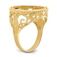 thumbnail image 6 of 14K Yellow Gold Ring Band Themed Holds 1 10oz American Eagle coin Product does not include, 6 of 8