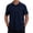 Navy Short Sleeve for Men, variant on Men's Short Sleeve Deep V Neck Oversized Shirt Full Placket Soft Fabric Breathable Casual Daily Outdoor Wear Navy XXL