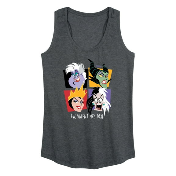 Disney Villains - Evil Queens - EW. Valentine's Day - Women's Racerback Tank Top