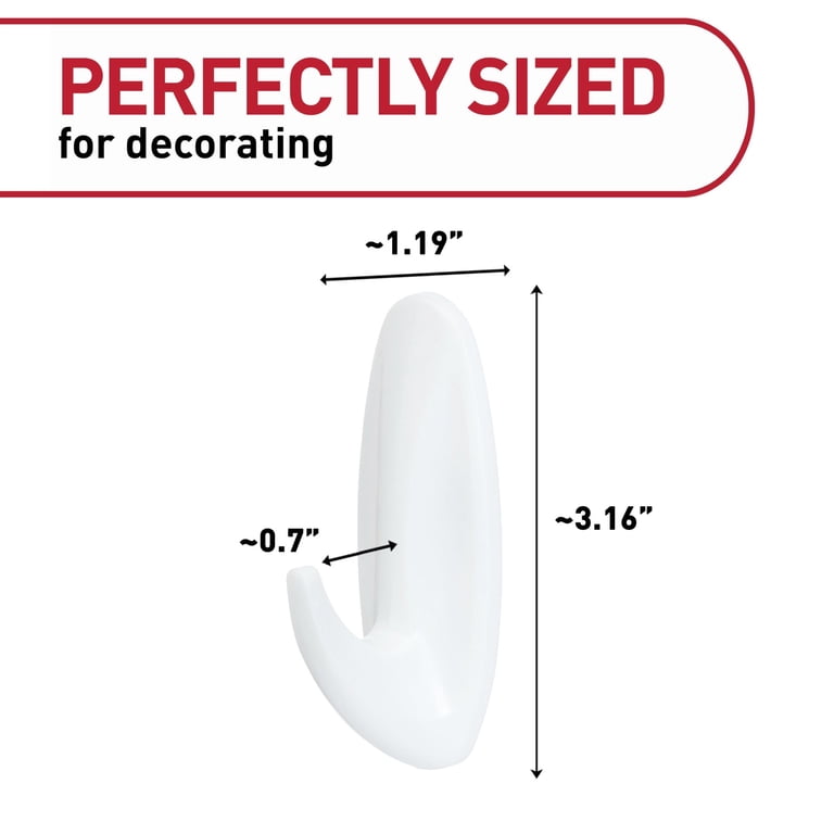 Command Medium Designer Wall Hooks, White, 13 Pack photo 2