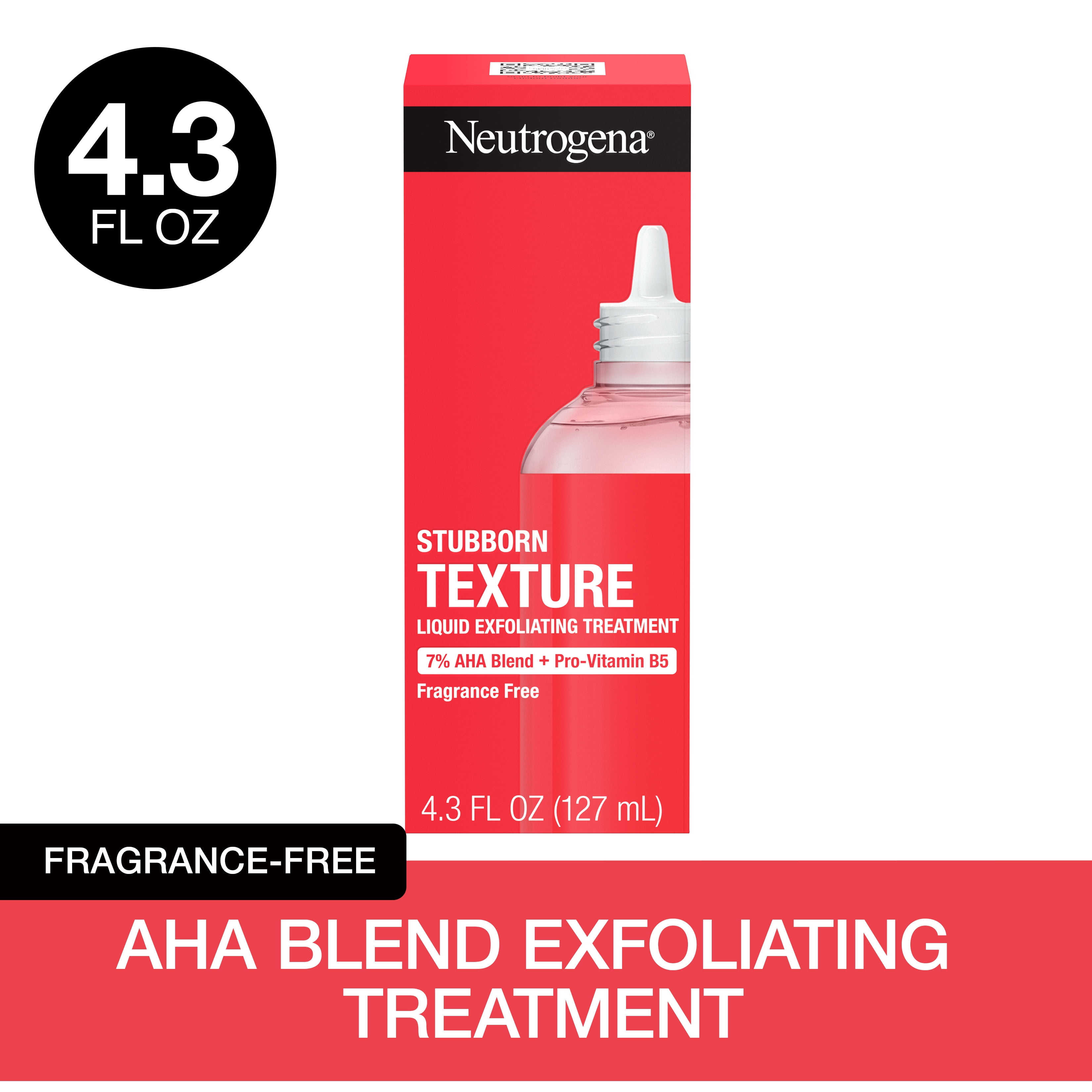 Neutrogena Stubborn Texture Liquid Exfoliating Skin Care, AHA Treatment, 4.3 oz