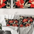 thumbnail image 3 of Designart "Victorian Ikat Blooms" Ikat Printed Throw Pillow, 3 of 5
