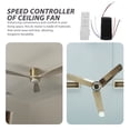 thumbnail image 3 of 1 Controlador de velocidad variable para ventilador de techo con motor de CC, control remoto inalámbrico y motor eléctrico para ventiladores de techo y luces, 3 of 8