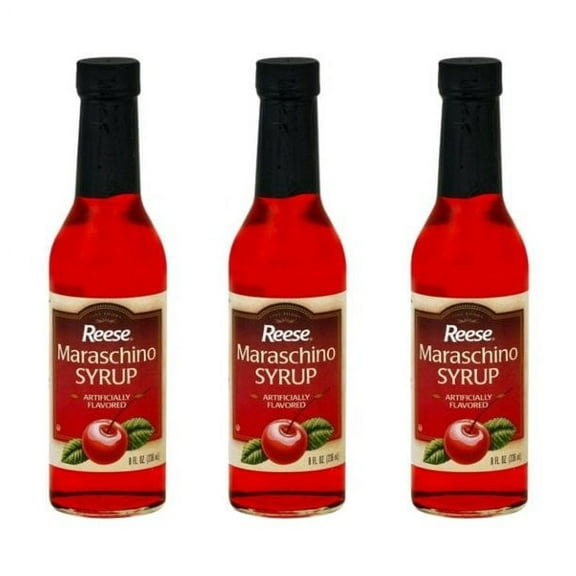 Reese Maraschino Syrup 8 Oz (Pack of 3)