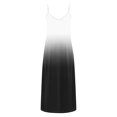 thumbnail image 4 of V Cuello Vestidos de Verano para las Mujeres 2025 Impresión sin Mangas Cuello Redondo Vestido Casual, Imitación Algodón Tirar Marco, 4 of 6