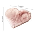 thumbnail image 3 of Byujiro Heart Shaped Fluffy Rug, Soft Plush Bedside Floor Mat for Bedroom Living Room, Non Slip Washable Carpet, 16 x 20 Inches, 3 of 6