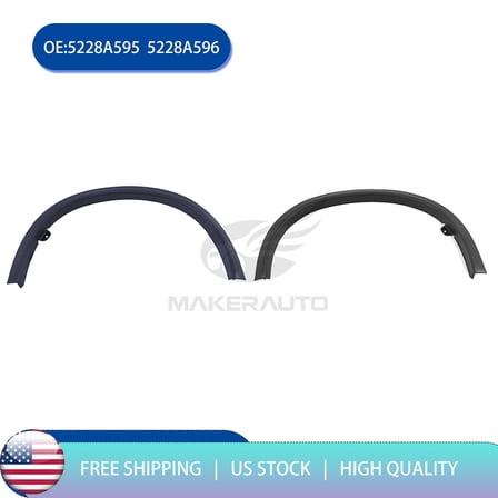 Pair For 2020 2021 2022 2023 Mitsubishi Outlander Sport Rear Wheel Flare Molding LH RH