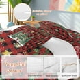 thumbnail image 2 of Christmas Trees Comforter Set Full Size, Xmas Trees Balls Berry Winter Snowflakes Red Black Plaid Soft Bedding Set for Man Woman, 4 Pieces Duvet Cover Set with Fitted Sheet, 2 Pillowcases, 2 of 9