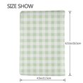thumbnail image 3 of Pofeuu Pistachio Green Checkboard Print Travel Document Organizer Passport Holder Men Women for Family (6.5 in x 4.5 in),Wallet Holder Credit Card Clutch Bag Case, 3 of 5