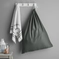 thumbnail image 4 of Mainstays Polyester and Cotton Laundry Bag, Durable Drawstring, For Clothing Transportation and Storage, Gray, 4 of 5