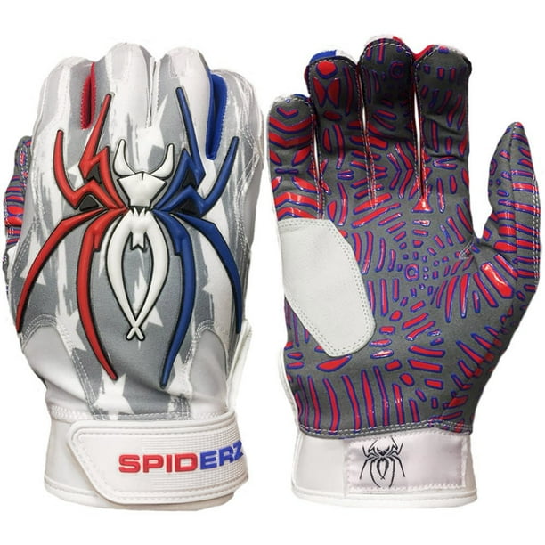 Spiderz Hybrid Tac Palm Baseball/Softball Batting Gloves