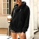 thumbnail image 4 of Chaqueta de abrigo de imitación cálida para mujer de moda Sudadera de manga larga sólida con cremallera de invierno Fridja BV0+2976, 4 of 9
