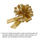 thumbnail image 4 of 5 piezas de lazo grande de 4 pulgadas para envolver regalos metálicos dorados con borde dorado, 4 of 6