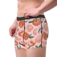 thumbnail image 2 of Balery Painting Peach Calzoncillos bóxer para hombre, ropa interior de algodón suave y transpirable con cinturilla de nailon-Small, 2 of 5