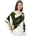 thumbnail image 4 of Daisy Chic Translucent Chiffon Hair Scarf Light Breathable 180*73 (70.86*28.7in) Silk Wrap, 4 of 6