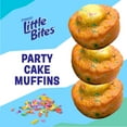 thumbnail image 4 of Little Bites Party Cake Muffins, 5 packs, Cake and Sprinkles Mini Muffins, 8.25 oz Box, 4 of 24