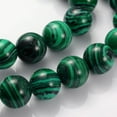 thumbnail image 2 of 1strand Gemstone Strands Imitation Malachite Round Dyed 8mm Hole: 1mm about 50pcs/strand 15 inch, 2 of 3
