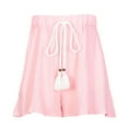 thumbnail image 4 of IROINNID Women's Fashion Summer Drawstring Comfortable Cotton Linen Shorts, 4 of 8